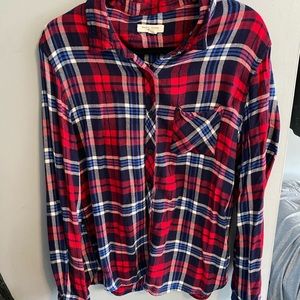 Beach lunch lounge Flannel button up